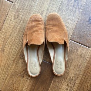 Naturalizer brown suede mules